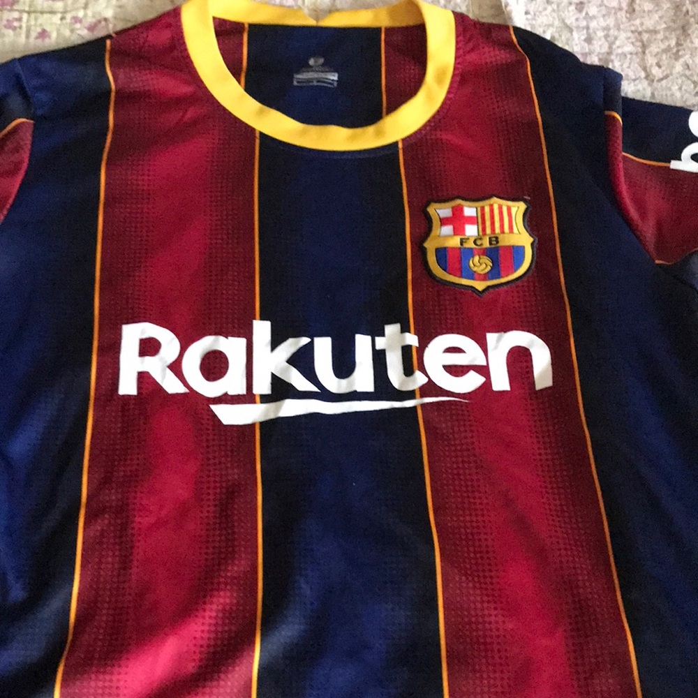 Messi Barcelona jersey shirt and short and sock